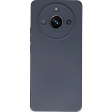 Ulora Realme 11 Pro Kılıf Nano Içi Kadife Silikon - Gri