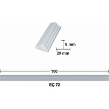 Ehobici E Hobici Beyaz Renkli Bükülebilir Esnek Çıta 100 cm Şık Tasarım ve Elastik Malzeme ile Ev Dekorasyonu