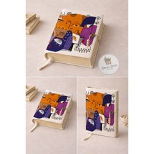 Renkli İzler Atölyesi Kitap Kılıfı (Renkli Yüzler)