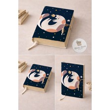 Renkli İzler Atölyesi Kitap Kılıfı (Yıldızlı Kedi)
