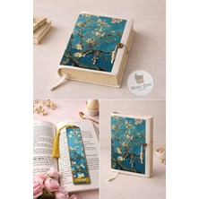 Renkli İzler Atölyesi Van Gogh Badem Çiçekleri Kitap Kılıfı ve Metal Ayracı Seti Kumaş Malzeme Özellikleri