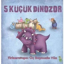 Renas Store 5 Küçük Dinozor - Tiriseratops Üç Boynuzlu Yüz