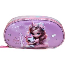 Unick Color Çekçekli Ilkokul Çantası  Üçlü Set Unicorn Kız
