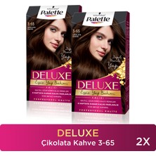 Palette Deluxe Saç Boyası 3-65 Çikolata Kahve Kalıcı Renk ve Derinlemesine Bakım X 2 Adet