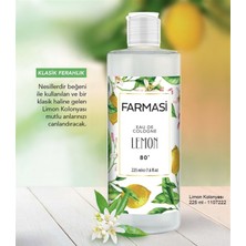 Farmasi Limon Kolonyası 225 ml 80 Derece Ferahlatıcı Limon Kokusuyla Dökme Ambalajda
