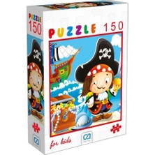 Ca Games Korsan Puzzle 150 Parça 34 x 24 cm 8 - 12 Yaş Eğlenceli Tasarım ile Zeka Geliştirici