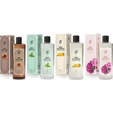 Rebul Kolonya 270 ml x 4 - Dark Spice, Green Tea, Mandarine, Buket 80 Derece Ferahlatıcı Koku Seti