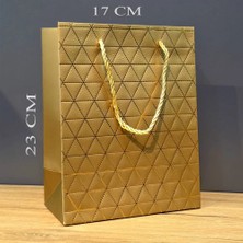 Renas Store Küçük Boy Gold Ipli Karton Çanta