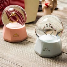 Renas Store Tektaş Yüzük Temalı Işıklı Küçük Boy Kar Küresi