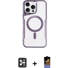 Marsilyan™- iPhone 16 Pro Max Kılıf Yadigar Klasik Özel Seri - Siyah Buffer Hayalet Cam Ekran Koruyucu + Pvd Metal Kamera Lens - Sh