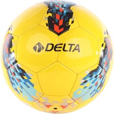 Delta 4 Numara Sarı Deluxe Futbol Topu Lazer Yapıştırma Özelliği ile Her Zeminde Kullanıma Uygun
