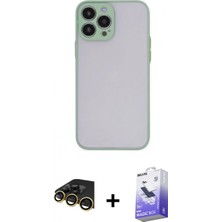 Marsilyan™- iPhone 14 Pro Max Kılıf Ahenk Çizgi Serisi - Siyah Bilvis 5in1 5d Magic Hayalet Cam Ekran Koruyucu + Gold Raze Metal Kamera Lens