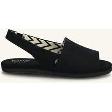 Kadın Terlik 10023058 Toms Alpargata Black Heritage Canvas