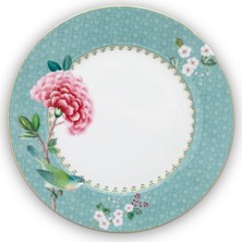 Pip Studio Blushing Birds Mavi Porselen Kahvaltı Tabağı 21 Cm Modern Desenli Şık Tasarım