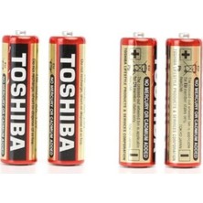 Toshiba Heavy Duty 24'lü Tek Kullanımlık Pil Paketi 12 AA 12 AAA 1,5 V Çinko Pil