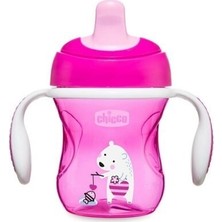 Chicco Yarı Yumuşak Uçlu Alıştırma Bardağı 200 ml 6 Ay+ Kız Ergonomik Tasarım ve Dayanıklılık