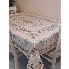Başak Ev Tekstili Dora Pano Elyaf Tabanlı Pvc Muşamba - Desenli Silinebilir 120 x 155 Hazır Masa Örtüsü