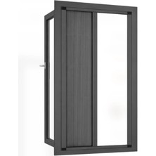 Sineklikstore Akordiyon Pileli Pencere Sinekliği – 70 x 140 cm – Antrasit Gri – Demir, Ahşap, Çelik, Pimapen ve Alüminyum ile Uyumlu