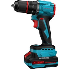 Kayasan Catpower 1011 Kömürsüz Darbeli Akülü Vidalama 13MM 20V 2 Adet Akü 1 Adet Şarj Aleti Li-Ion 2.0AH