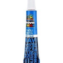 Nova Color Yağlı Boya Tüp Mavi - 4 Adet