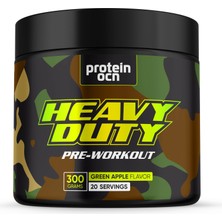 Proteinocean Heavy Duty Pre-Workout Yeşil Elma - 300 gr - 20 Servis