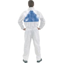3M 4540 Beyaz Tulum Mavi Sırt Üçgenli (XL)