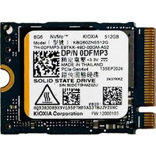 Kioxia Kıoxıa KBG60ZNS512G 512GB 4800/4000MB/S Pcı-E 22X30 M.2 Nvme SSD (Kutusuz)