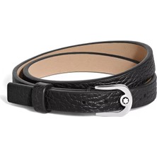 Montblanc Grain Deri At Nalı Tokalı Bileklik 136938