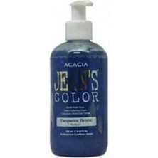 JEAN'S COLOR Turkuaz Renkli Amonyaklı Krem Saç Boyası 250 Ml Uzun Süre Kalıcı Etki