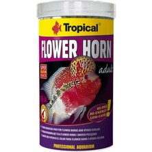 Tropical Flower Horn Yetişkin Pellet 1000 ml Yüksek Proteinli Akvaryum Balıkları İçin Beslenme