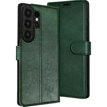 Verto Newface Samsung Galaxy S26 Ultra Trend S Plus Kapaklı Kılıf - Yeşil