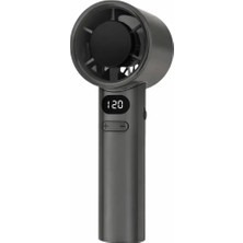 HiboTekno BWFN20 LED Ekranlı Taşınabilir Mini Vantilatör- Mini El Fanı 5 Kademeli 14000 Rpm Motor Gücü- Bataryalı