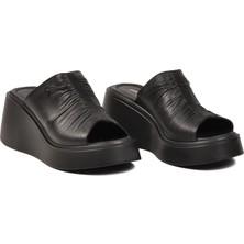 Pierre Cardin PC-54610 Z Siyah Kadın Topuklu Terlik