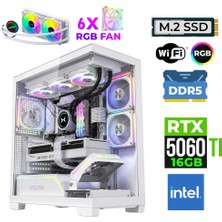 Xaser Fade X300 Intel I9 14900KF 16GB Ddr5 Ram 1tb M.2 Nvme SSD 16GB RTX5060TI Sıvı Soğutmalı Oyuncu Bilgisayarı