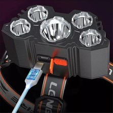 Hediye Bahçesi 150W 5 LED Ultra Güçlü Kafa Lambası