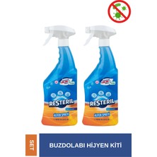 Resteril Hijyen Spreyi 3x750ml Buzdolabı Temizleyici Banyo Küf Giderici Klozet Kapağı Dezenfektan