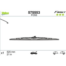 Valeo Csmtex Silecek Süpürgesi 53CM X1 Normal Tip First Üniversal