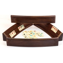Helena Wood Art Decovia Oval Okey Takımı Ahşap 106 Parça Okey Taşı ile Kurulum Gerektirmeyen Set