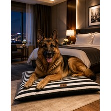 Kedi ve Köpek Yer Minderi Üst Kalite Yıkanabilir Kılıflı Fermuarlı %100 Boncuk Elyaf Kaydırmaz Taban Kedi ve Köpek Yatağı