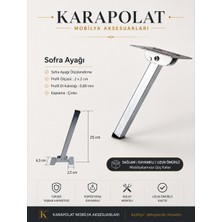 Karapolat 4 Adet Katlanır Metal 25cm Sofra Ayağı