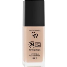 Golden Rose 24 Saate Kadar Kalıcı Fondöten No: 04 SPF 15 Özellikleri ile Yüksek Kapatıcılık