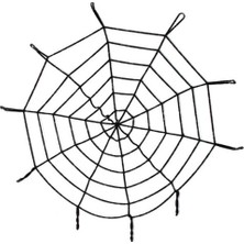 Erdo Ticaret Buğz Halloween Cadılar Bayramı Örümcek Ağ Dekor Siyah