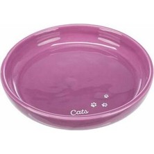 Erdo Ticaret Büyük Kedi Seramik Mama Su Kabı 0,35 Lt 18 cm