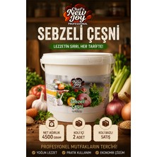 chef's new joy professional Sebzeli Çeşni 4500 G x 2 Adet - 1 Koli (Koli Bazlı Avantaj Paketi)