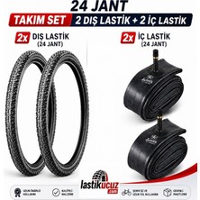 Servis 24X1.95 Dış Lastik (Throne) ve Iç Lastiği Bisiklet Lastiği ve Iç Lastik (2 Şer Adet Takım)