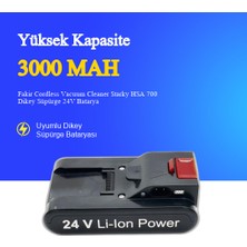 Ümit Maker Fakir Cordless Vacuum Cleaner Starky Hsa 700 Dikey Süpürge 3000 Mah 24V Batarya – Orjinal Uyumlu Uzun Ömürlü, Yüksek Performans Pil