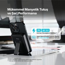 Ttec Şen Iletişim Recharger M 10.000MAH Magsafe Uyumlu Pd 20W Stantlı Kablosuz Taşınabilir Hızlı Şarj Aleti/powerbank