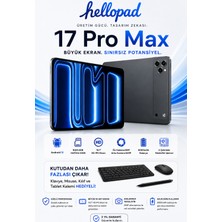Tarçın Teknomie Tab 17 Pro Max Seti 10.1'' 4gb Ram 32GB Hafıza Klavyeli Kılıf + Bluetooth Mouse Hediyeli Wifi Android Tablet