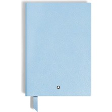Montblanc Saffiano Deri Açık Mavi Orta Boy Defter 134759