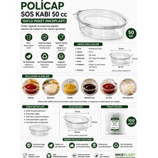 Policap Sos Kabı 50 cc 100'LÜ (Niceplast)